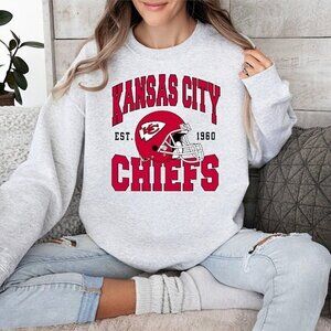 Kansas City Chiefs Crewneck Sweatshirt Cozy NFL Team Fan Football Apparel 51